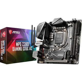 MSI 微星 MPG Z390I GAMING EDGE AC 刀锋板 MINI-ITX主板（Intel LGA 1151、Z390）