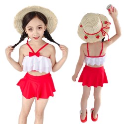 佑游 儿童泳衣女 女童游泳衣小中大童宝宝分体泳装小公主裙式韩国可爱