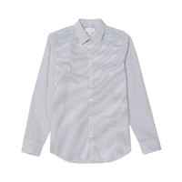卡尔文·克莱 Calvin Klein 男士长袖衬衫 白色 L