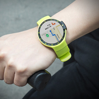 TicWatch S 智能手表 45mm 黑色 动感黄硅胶表带 (北斗、GPS、NFC)