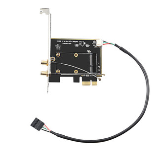 DIEWU wifi迷你PCIE笔记本无线网卡转接卡 MINI PCI-E转台式机PCI-E转接卡