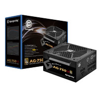 Apexgaming AG-750M 金牌（90%）全模组ATX电源 750W