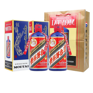 MOUTAI 茅台 飞天茅台 蓝色 53%vol 酱香型白酒 500ml*2瓶 双支装