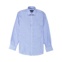 TOMMY HILFIGER商务休闲长袖男式衬衫 17国际版偏大一码 蓝色