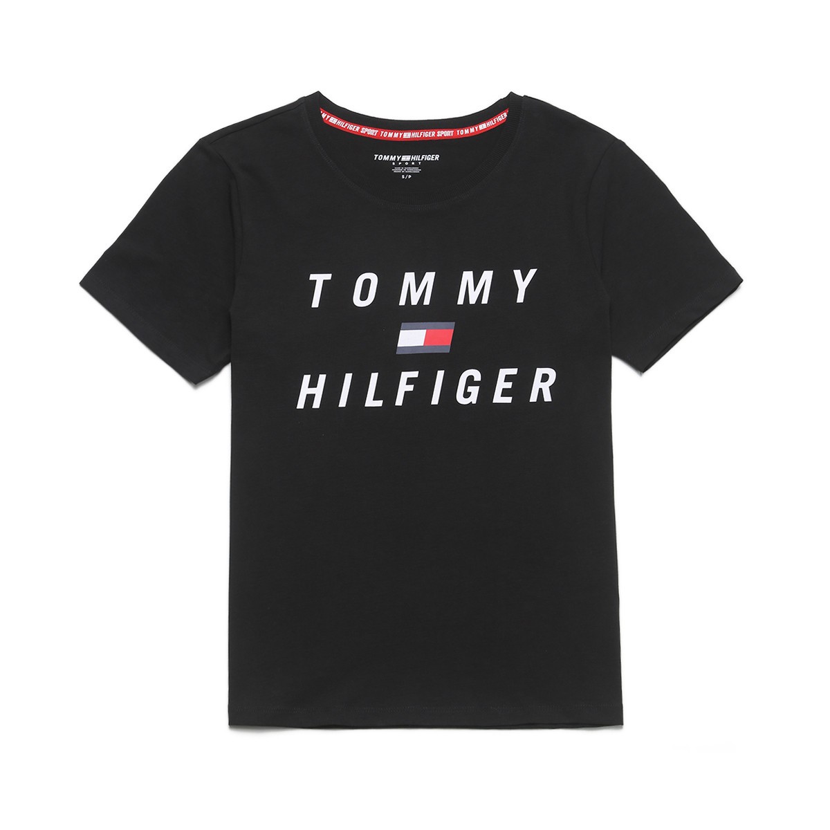 TOMMY HILFIGER 汤米·希尔费格 女士圆领短袖T恤 TP00306T
