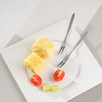 韩式不锈钢水果叉西餐点心叉蛋糕叉儿童家用水果签插水果的小叉