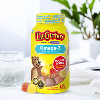 L'il Critters 丽贵 lilcritters美国dha鱼油儿童进口鱼油omega3维生素d3小熊软糖