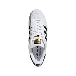 adidas Originals Superstar 中性休闲运动鞋 C77124 黑白 42