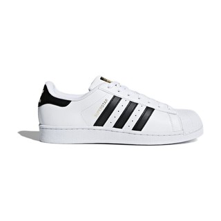 adidas Originals Superstar 中性休闲运动鞋 C77124 黑白 41