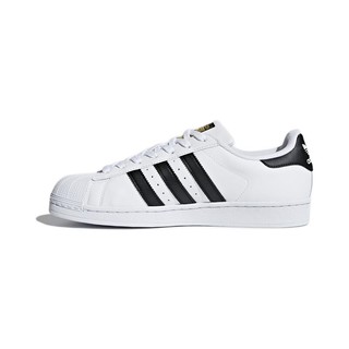 adidas Originals Superstar 中性休闲运动鞋 C77124 黑白 37