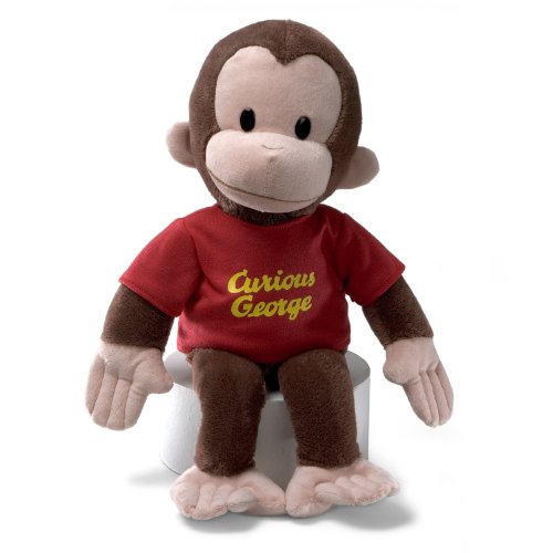 GUND 冈德 好奇猴乔治 Curious George毛绒玩具 红色