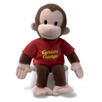GUND 冈德 好奇猴乔治 Curious George毛绒玩具 红色