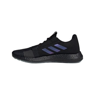 adidas 阿迪达斯 SENSEBOOST GO M 男子跑鞋 EF0709 一号黑/蓝紫罗兰/传奇墨水蓝 42