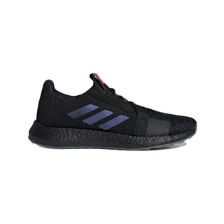 adidas 阿迪达斯 SENSEBOOST GO M 男子跑鞋 EF0709 一号黑/蓝紫罗兰/传奇墨水蓝 42