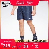 Reebok 锐步 官方运动健身基础MYT Woven Short男子短裤GL3235