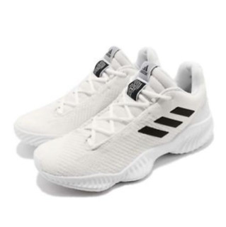 adidas 阿迪达斯 Pro Bounce 2018 Low 男子篮球鞋 FW5748 白黑 42.5