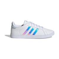 adidas NEO Courtpoint 女子休闲运动鞋 FY8402 白/浅蓝灰/镭射粉 39