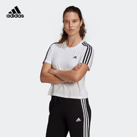 adidas ORIGINALS adidas阿迪达斯官方轻运动女装夏季宽松纯棉圆领短袖T恤GL0778 白/黑色 A/XL(170/96A)