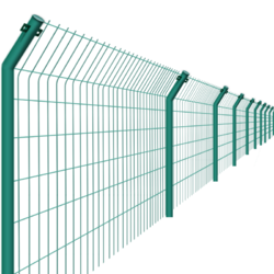 夜莺 铁丝网片围墙网水坝河道安全防护网双边丝护栏网高速公路隔离网圈地围栏防护网3.5毫米1.7米高2.9米宽