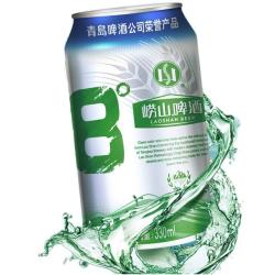 laoshanbeer崂山啤酒青岛崂山啤酒8度啤酒330ml