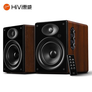 HiVi 惠威 D1080MKII+ 无线蓝牙音箱 2.0声道有源桌面笔记本台式电脑音响 家用客厅电视音箱