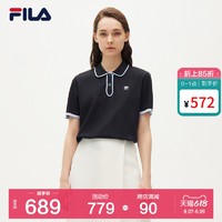 FILA 斐乐 官方女子短袖POLO衫 2021年夏季新款轻商务女子POLO