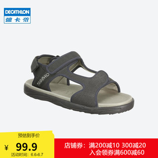 DECATHLON 迪卡侬 凉鞋男男士凉鞋户外凉鞋夏季沙滩鞋涉水鞋百搭舒适防滑SBT 灰棕色 40.5