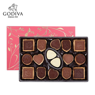 GODIVA 歌帝梵 臻选巧克力饼干礼盒32片装 网红零食 下午茶