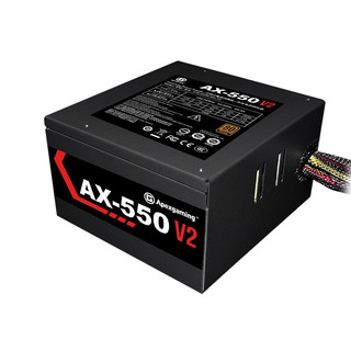 Apexgaming 美商艾湃电竞 AX-550 V2 铜牌（85%）非模组ATX电源 550W
