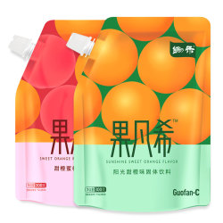 锄禾 果凡希固体饮料果汁味粉甜橙蜜桃味速溶夏季冲调饮品果真维C