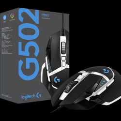 logitech罗技g502sehero熊猫版有线鼠标16000dpirgb黑色