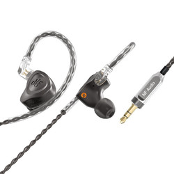 宁梵声学 NA2+ 挂耳式动圈降噪有线耳机 曜石黑 3.5mm