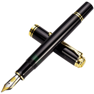 Pelikan 百利金 钢笔 M800 黑色金夹 EF尖 礼盒装