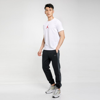 男子短袖新款JUMPMAN运动服跑步训练健身透气舒适休闲T恤 XXL 白色