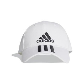 adidas 阿迪达斯 6P 3S CAP COTTO 中性运动帽 DU0197 白/黑 L