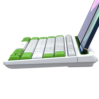 acer 宏碁 LK-818H 79键 2.4G蓝牙 双模无线薄膜键盘 白绿色 无光