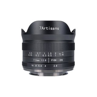 7artisans 七工匠 7.5mm F2.8 鱼眼镜头 尼康Z卡口 新款黑色