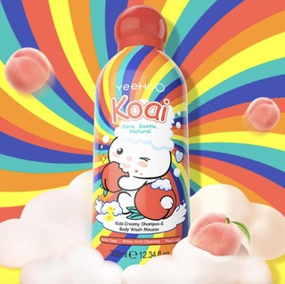 YeeHoO 英氏 婴幼儿洗发沐浴慕斯 桃子味 350ml