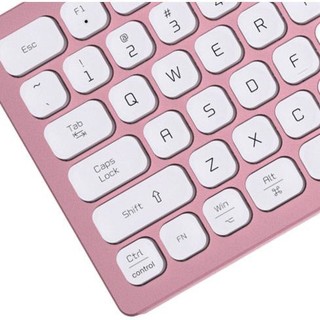 aigo 爱国者 V800 110键 有线薄膜键盘 樱粉 RGB