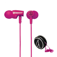 audio-technica 铁三角 CLR100 入耳式动圈有线耳机 粉红色 3.5mm