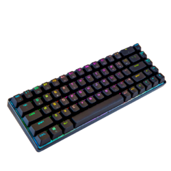 魔炼者 MK14 68键 有线机械键盘 黑色 国产青轴 RGB