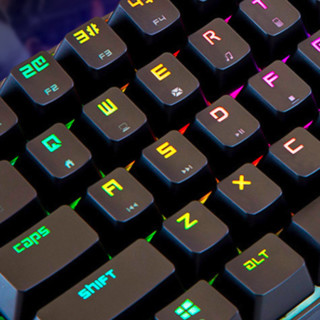 魔炼者 MK14 68键 有线机械键盘 黑色 国产青轴 RGB