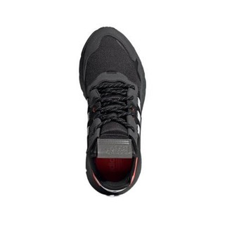 adidas Originals Nite Jogger 中性休闲运动鞋 FX6834 黑/白/红/蓝 42.5