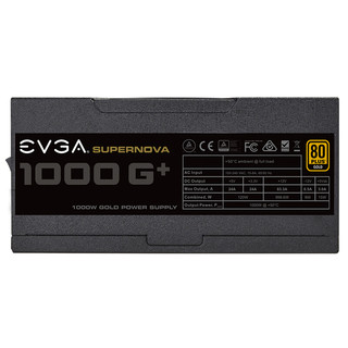 EVGA 1000 G+ 金牌（90%）全模组ATX电源 1000W