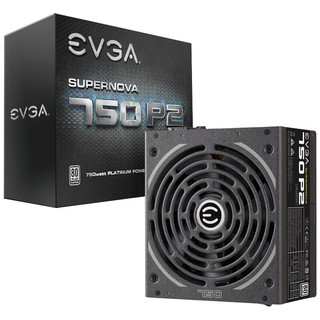 EVGA 750P2 白金牌（92%）全模组ATX电源 750W