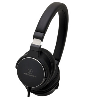 audio-technica 铁三角 SR5 耳罩式头戴式动圈有线耳机 黑色 3.5mm