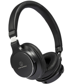 audio-technica 铁三角 SR5 耳罩式头戴式动圈有线耳机 黑色 3.5mm