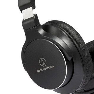 audio-technica 铁三角 SR5 耳罩式头戴式动圈有线耳机 黑色 3.5mm