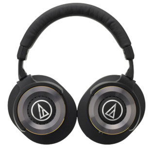 audio-technica 铁三角 WS1100iS 耳罩式头戴式动圈有线耳机 黑色 3.5mm