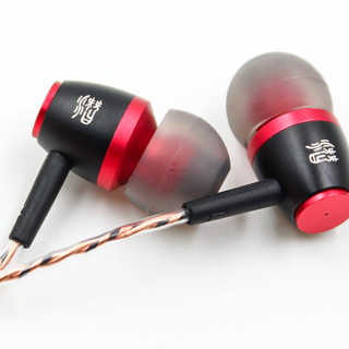 潜韵 潜99 高阻版 入耳式有线耳机 黑红色 3.5mm